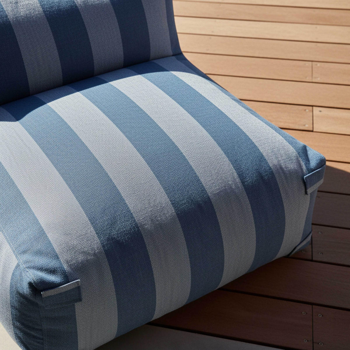 GARTENSESSEL, Pazifikblau - Blau, Textil (85/65/85cm) - Oviala