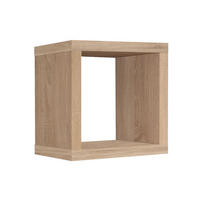 WÜRFELREGAL Elenore 40x40x41 aus Holzwerkstoff Farbe eiche sägerau - Graubraun, Kunststoff (40/41/40cm) - 58aufmkessel