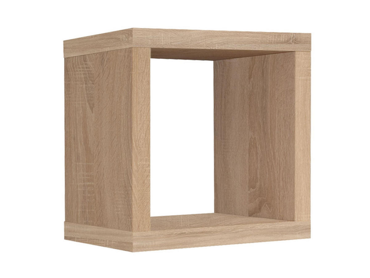 WÜRFELREGAL Elenore 40x40x41 aus Holzwerkstoff Farbe eiche sägerau - Graubraun, Kunststoff (40/41/40cm) - 58aufmkessel