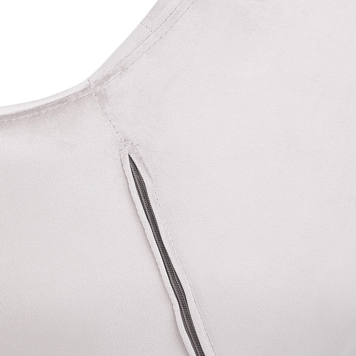BÜROSTUHL Samtstoff Grau Labelle - Grau, Textil/Metall (62/83/62cm) - Beliani