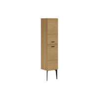 BADSCHRANK - 35 cm x 30 cm - Holz, Platte - Naturfarben Hell - SARONE - Naturfarben, Holz (35/140/30cm) - Vente-Unique
