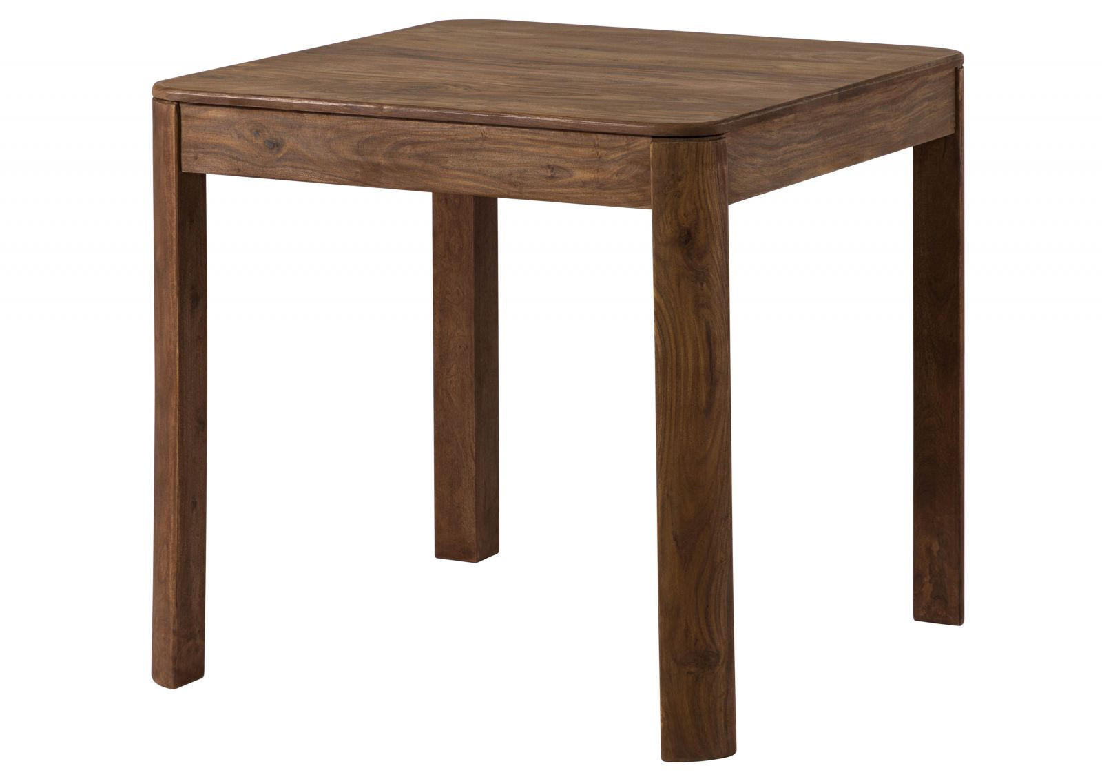 ESSTISCH Sheesham 80x80x76 smoked cherry gebeizt TORONTO #157 - Dunkelbraun, Holzwerkstoff (80/80/76cm) - Massivmoebel24