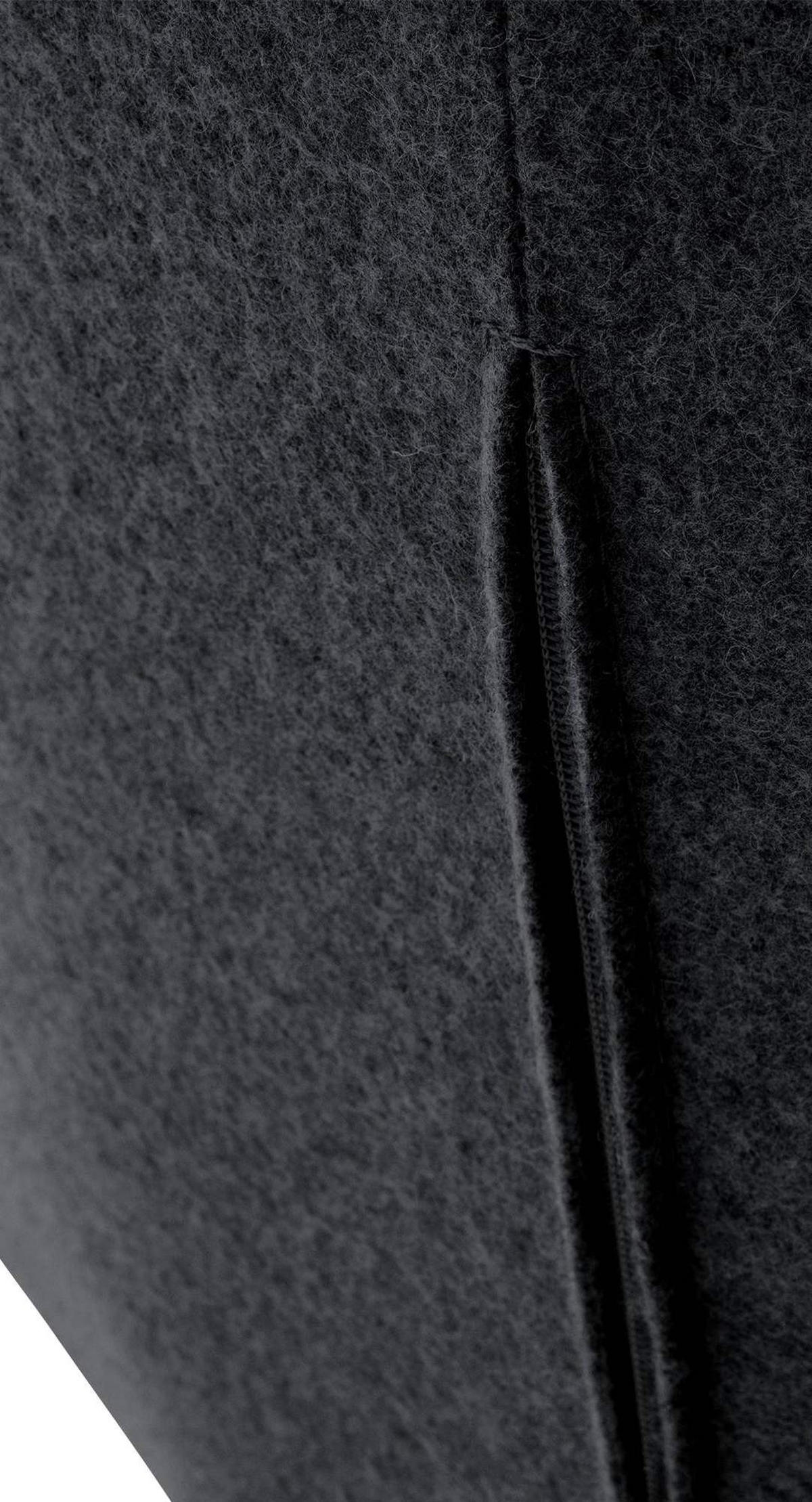 BARHOCKER Filz anthrazit - Anthrazit/Schwarz, Textil/Metall (58/88/54cm) - CLP