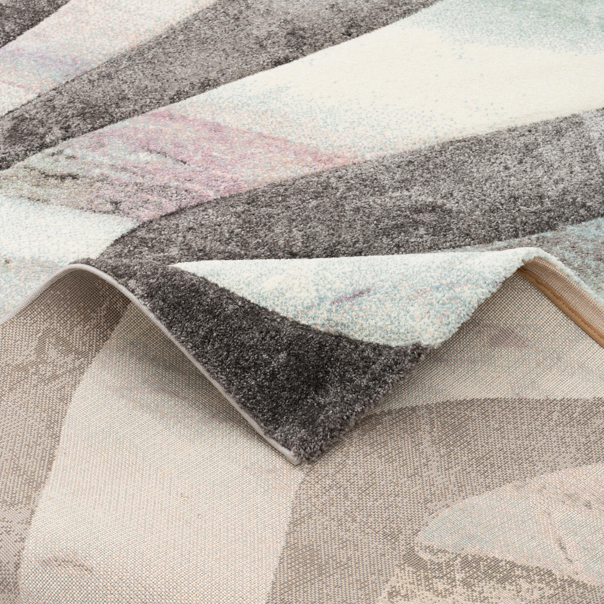 DESIGNER TEPPICH MAUI PASTELL WELLEN - Grau, Textil (140/200cm) - Pergamon