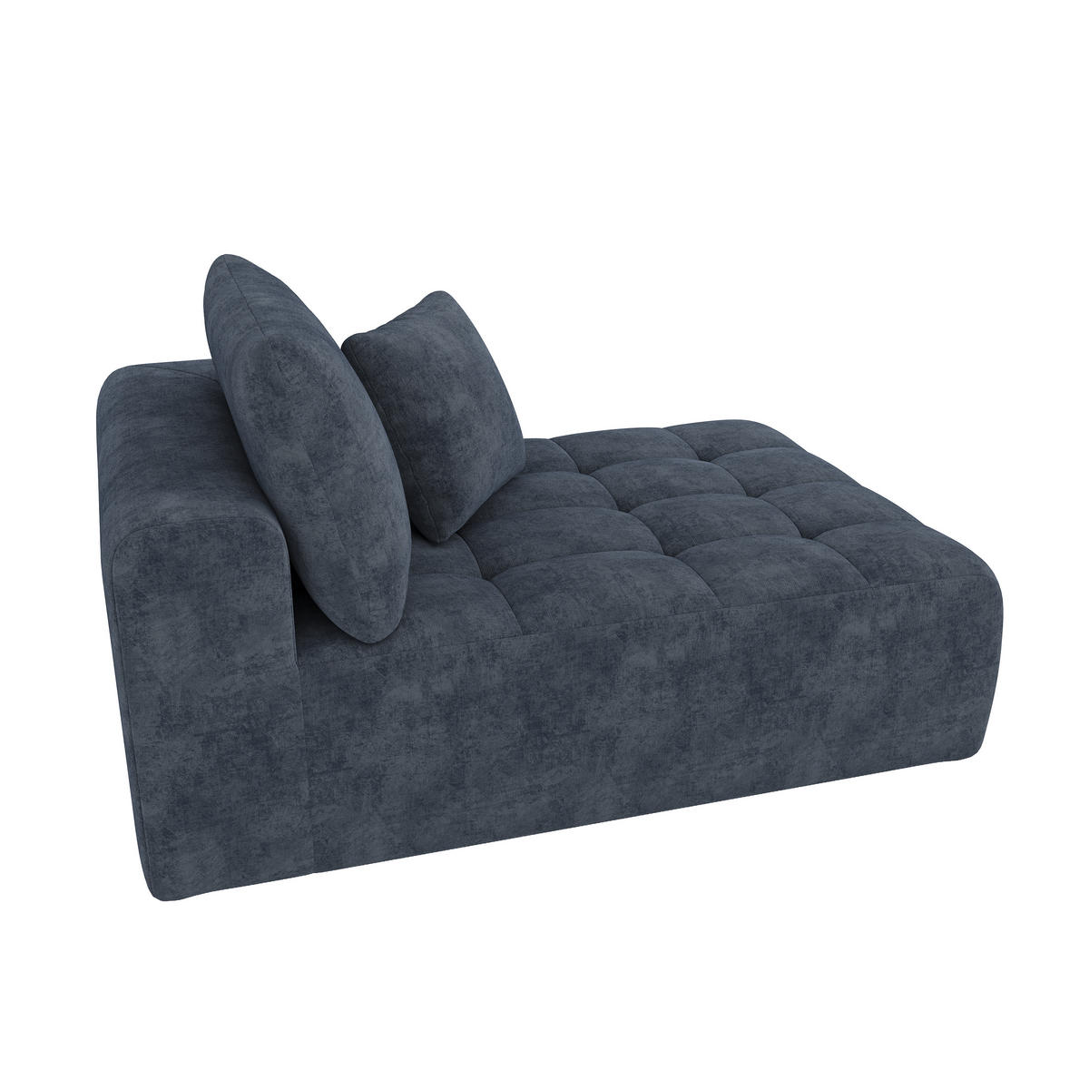 4-SITZER ECKSOFA Chenille Blau mit Kissen - Blau, Textil (244.5/136cm) - WISHDOR