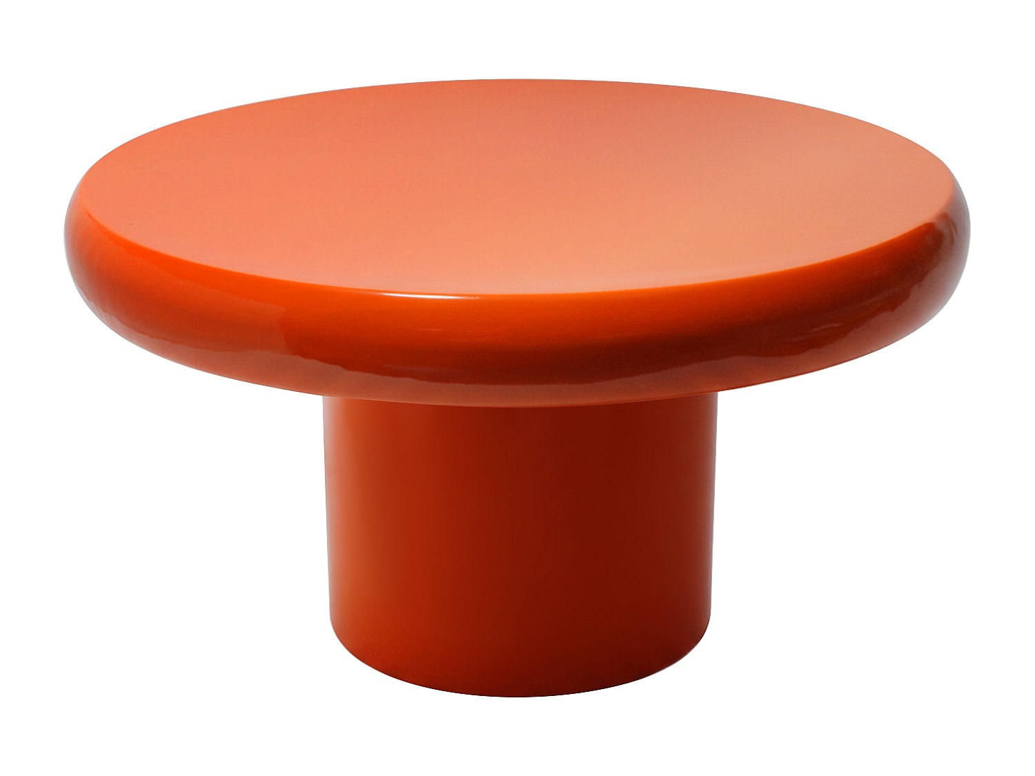 COUCHTISCH - 72 cm x 72 cm - Metall - Orange - GAVYKA - Orange, Metall (72/72/42cm) - Vente-Unique