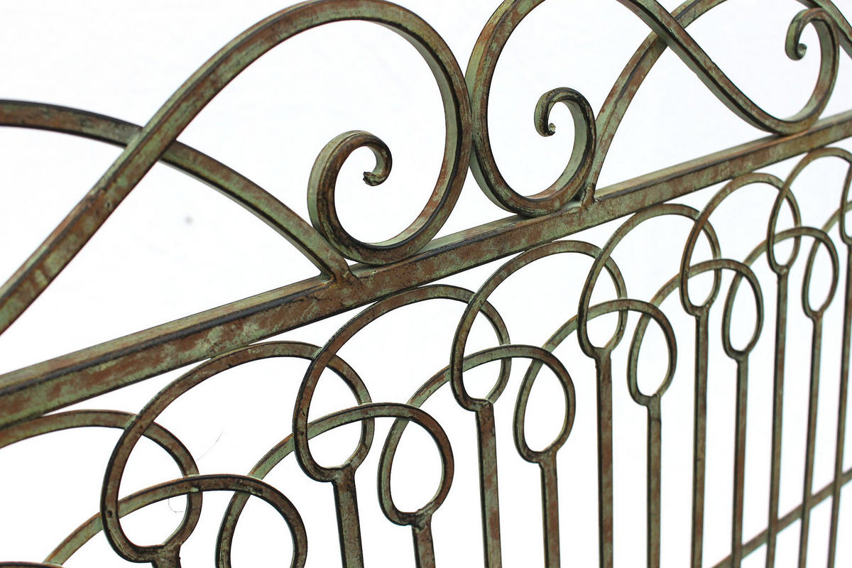 GARTENBANK 2 Sitzer Metall Patina Grün 110 cm 150014 - Grün, Metall (50/98/110cm) - DanDiBo