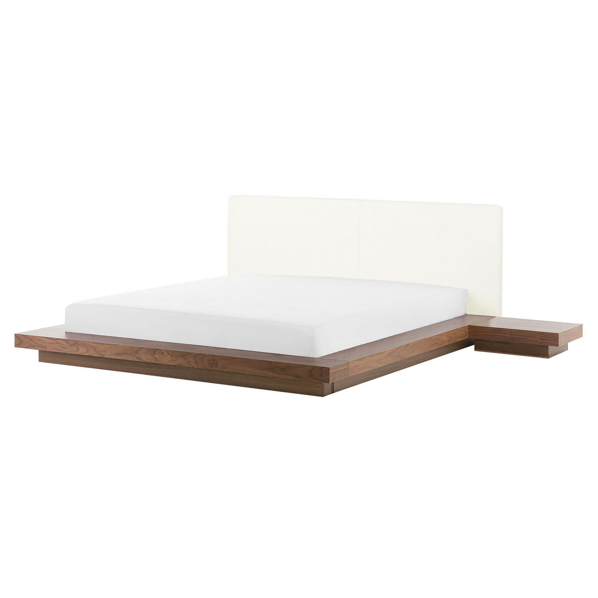 WASSERBETT 160x200 cm Heller Holzfarbton Zen - Hellbraun, Holzwerkstoff (160/200cm) - Beliani
