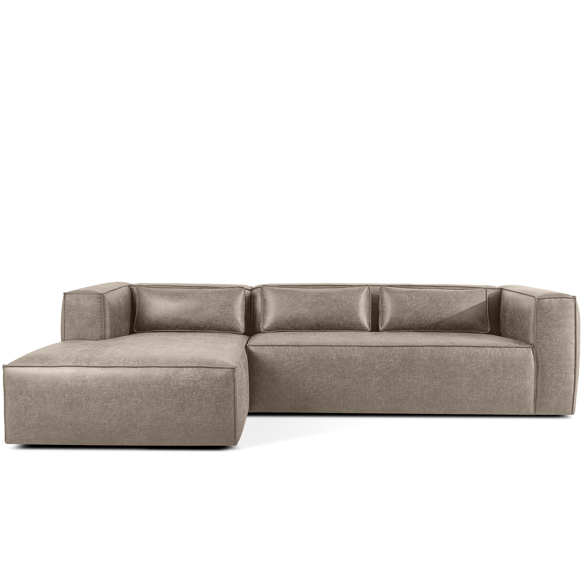 ECKSOFA LINKS FEROX, Hellgrau - Hellgrau, Holz/Holzwerkstoff (300/175cm) - KONSIMO®