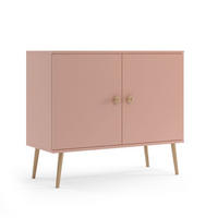 KOMMODE Ikon 100 Rosa, Türkommode - Rosa, Holzwerkstoff (100/85/42cm) - Bettso