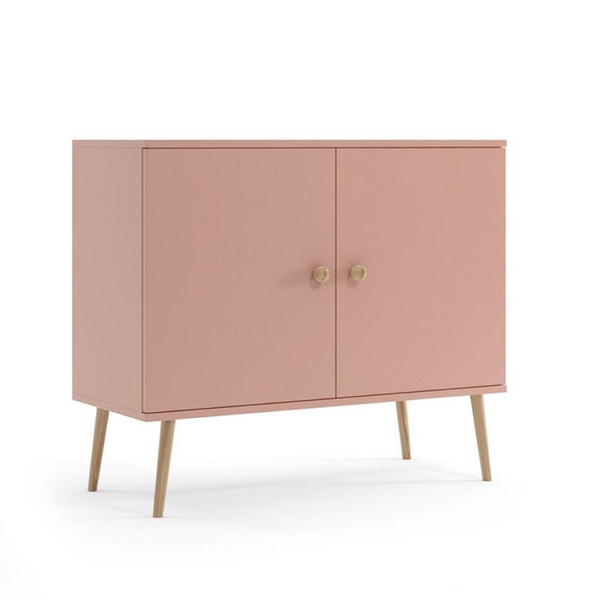 KOMMODE Ikon 100 Rosa, Türkommode - Rosa, Holzwerkstoff (100/85/42cm) - Bettso