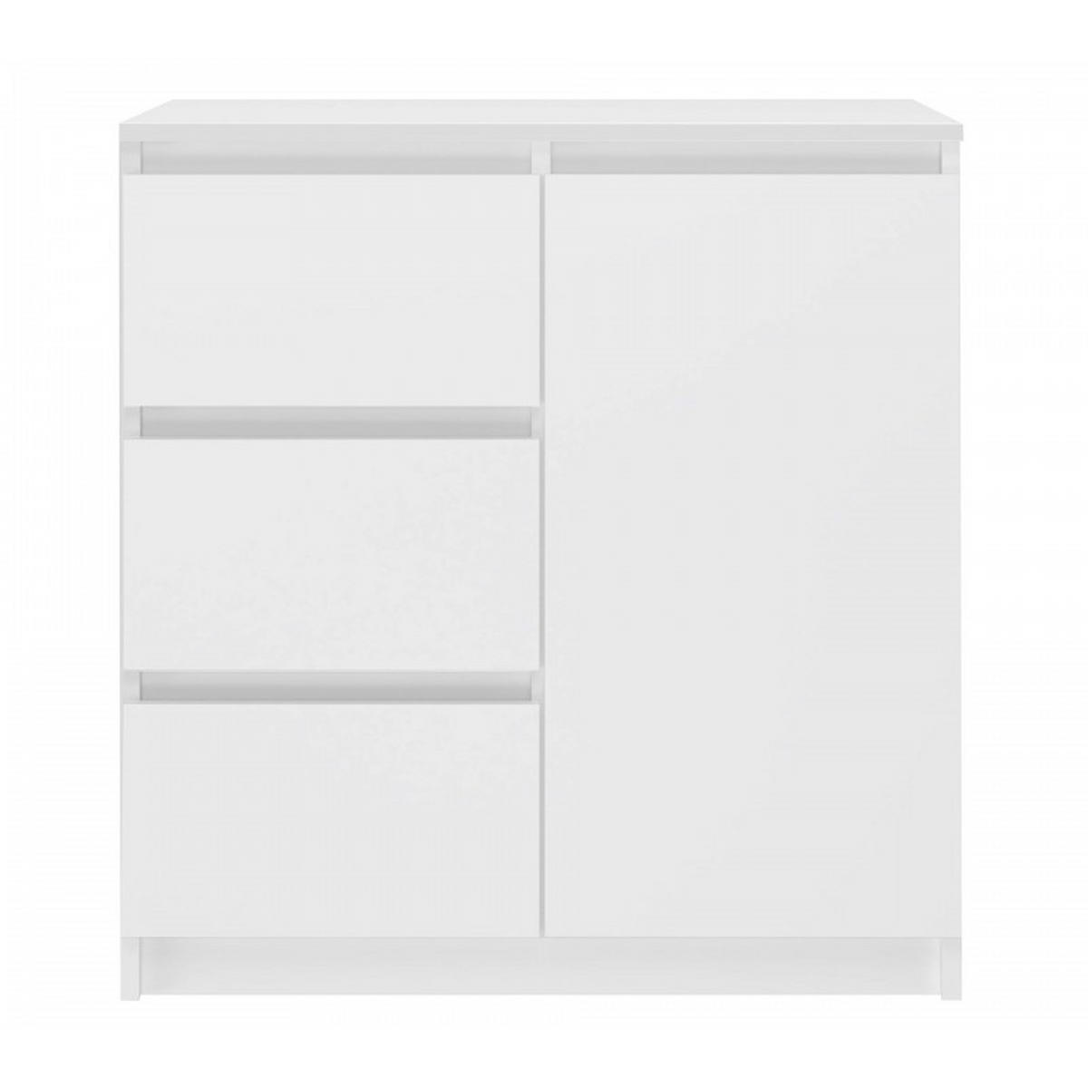 KOMMODE Weiß 80/75/40 - Weiß, Holzwerkstoff (80/75/40cm) - RAUMHIRSCH FURNITURE