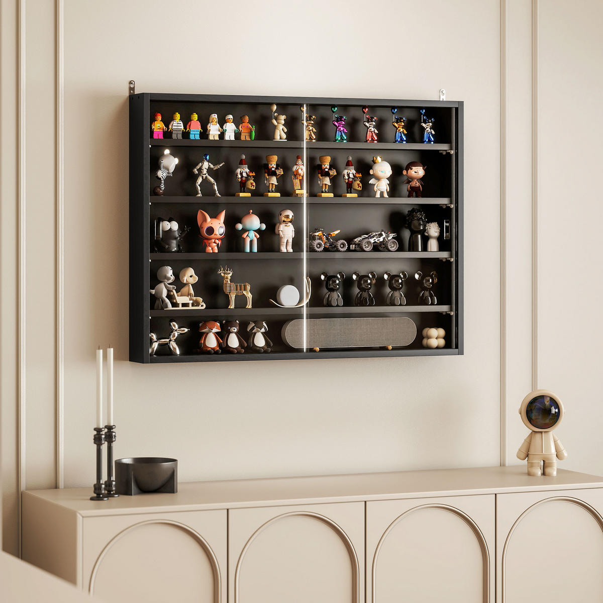 BÜCHERREGAL 80/9,5/60 cm Schwarz - Brombeere, Karton (31.5/23.5/3.75cm)