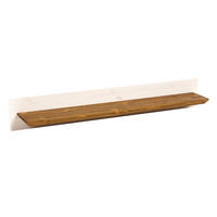 WANDREGAL 100 cm - Dunkelbraun/Weiß, Holz (15/18/100cm) - MSL wooden furniture