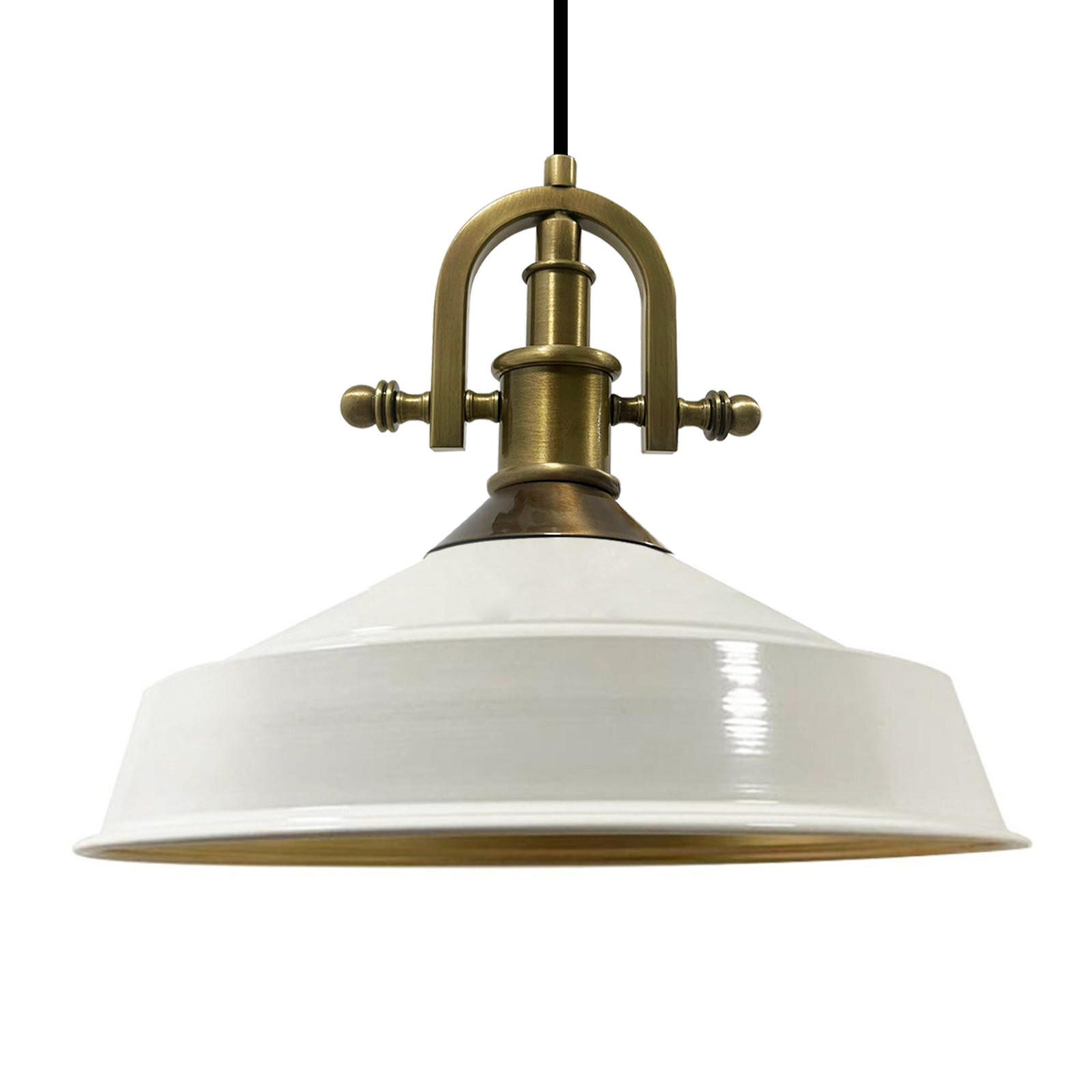 PENDELLEUCHTE Asletl-Marine Vintage Lamp - Weiß, Metall (28/41/28cm) - Bamyum
