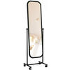 STANDSPIEGEL eckig 48/45/166 cm Metall schwarz - Schwarz, Metall (48/166/45cm) - CLP
