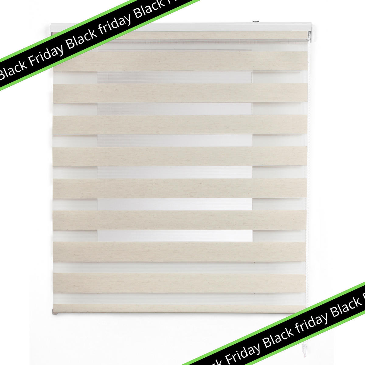 DOPPELROLLO Leinen, 100 x 180 cm - Beige, Kunststoff (100/180cm) - STORESDECO