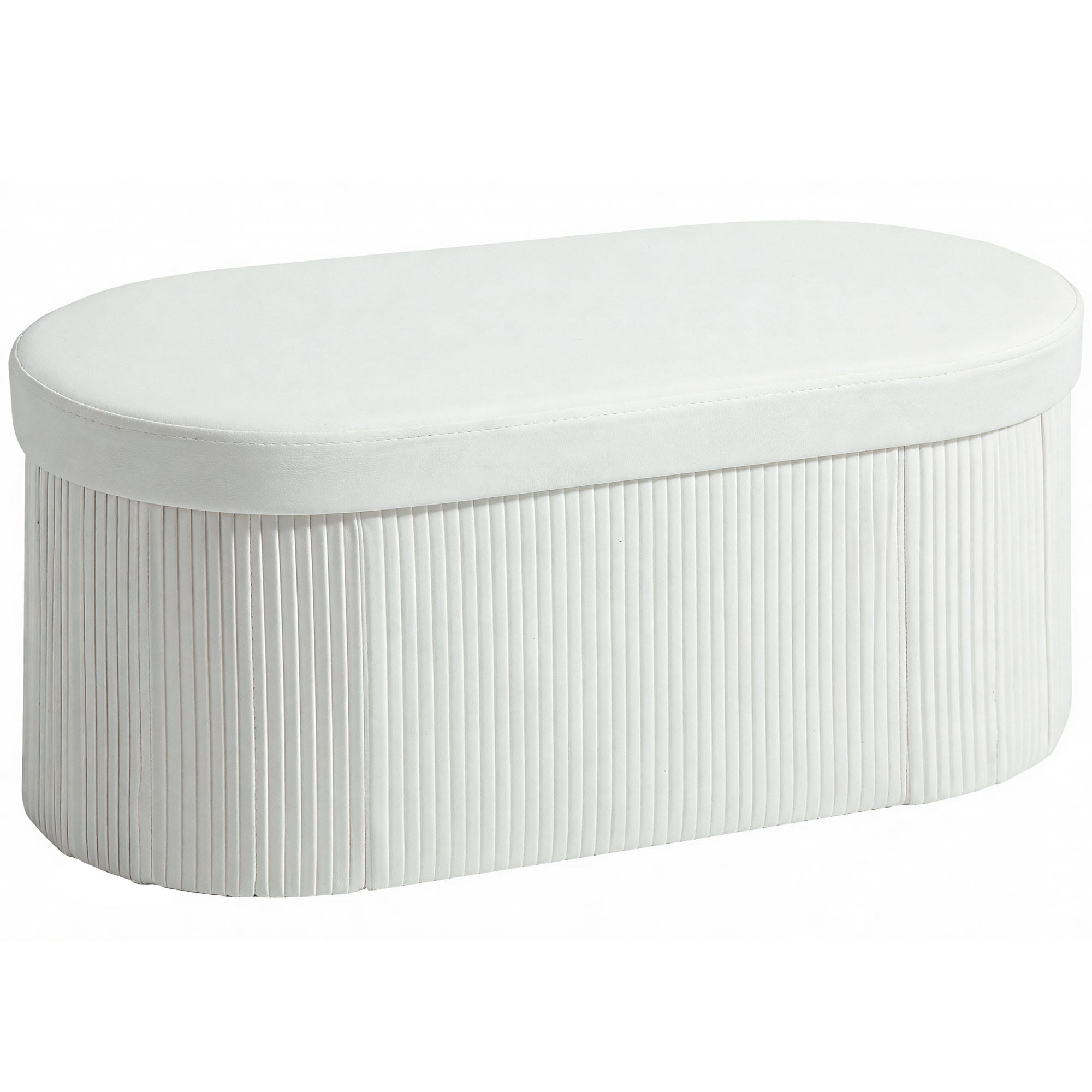 HOMCOM LAVIČKA s úložným prostorem Bílá 76/38/35 cm