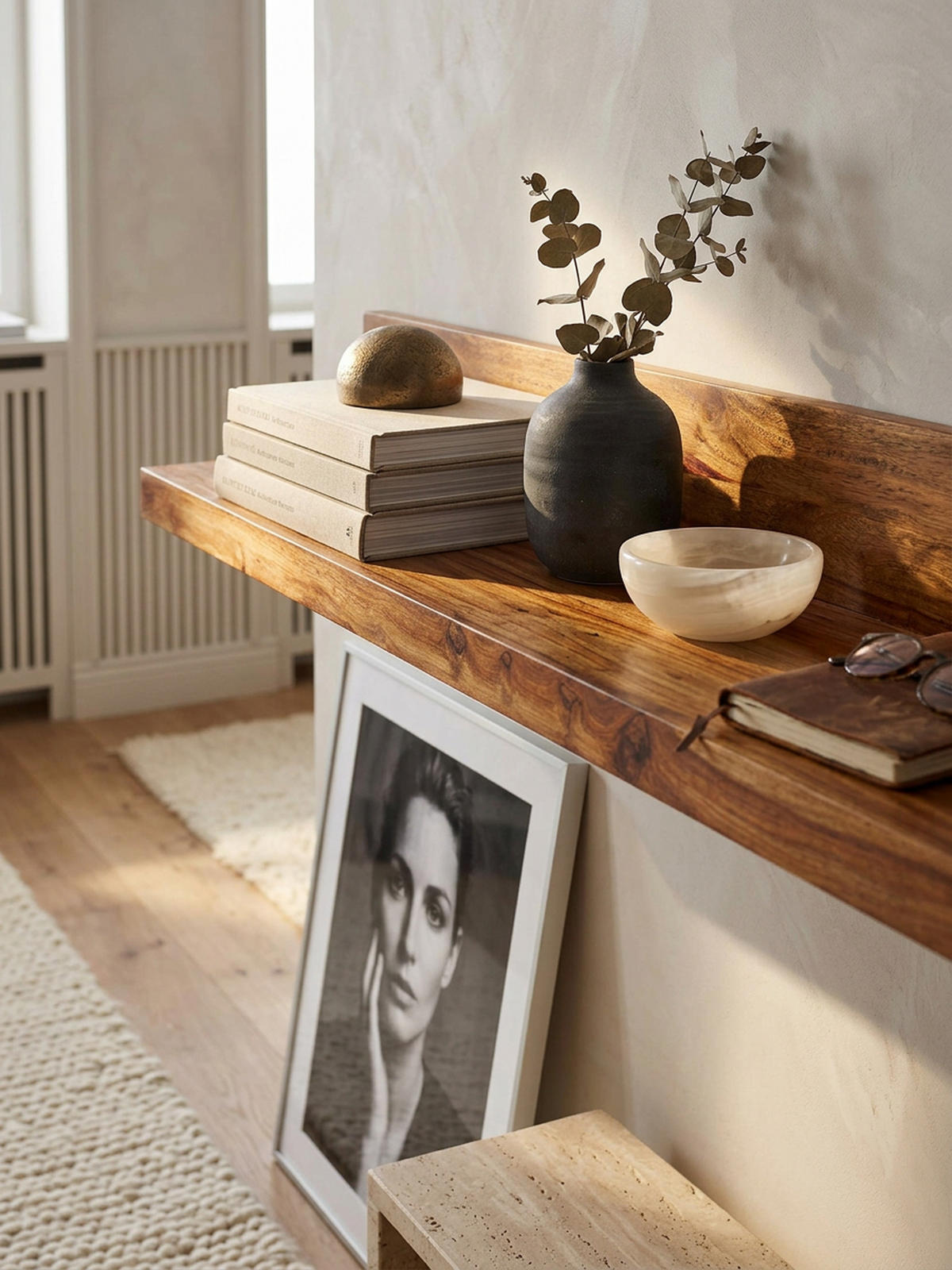 WANDREGAL NAKO Massivholz Flexibles Design Landhausstil, Braun 160x24x17 cm - Braun, Holz (160/17/24cm) - KADIMA DESIGN