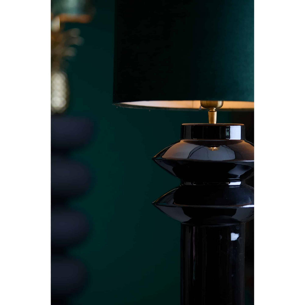 LAMPENFUSS Petch Schwarz 22/22/40 cm - Schwarz, Metall (22/22/40cm) - Light & Living