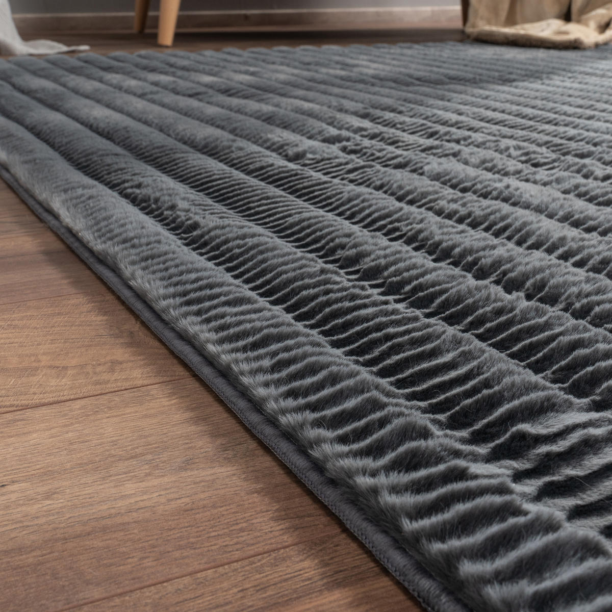 HOCHFLORTEPPICH 200/280 cm Arnheim 743 - Anthrazit, Textil (200/280cm) - Paco Home