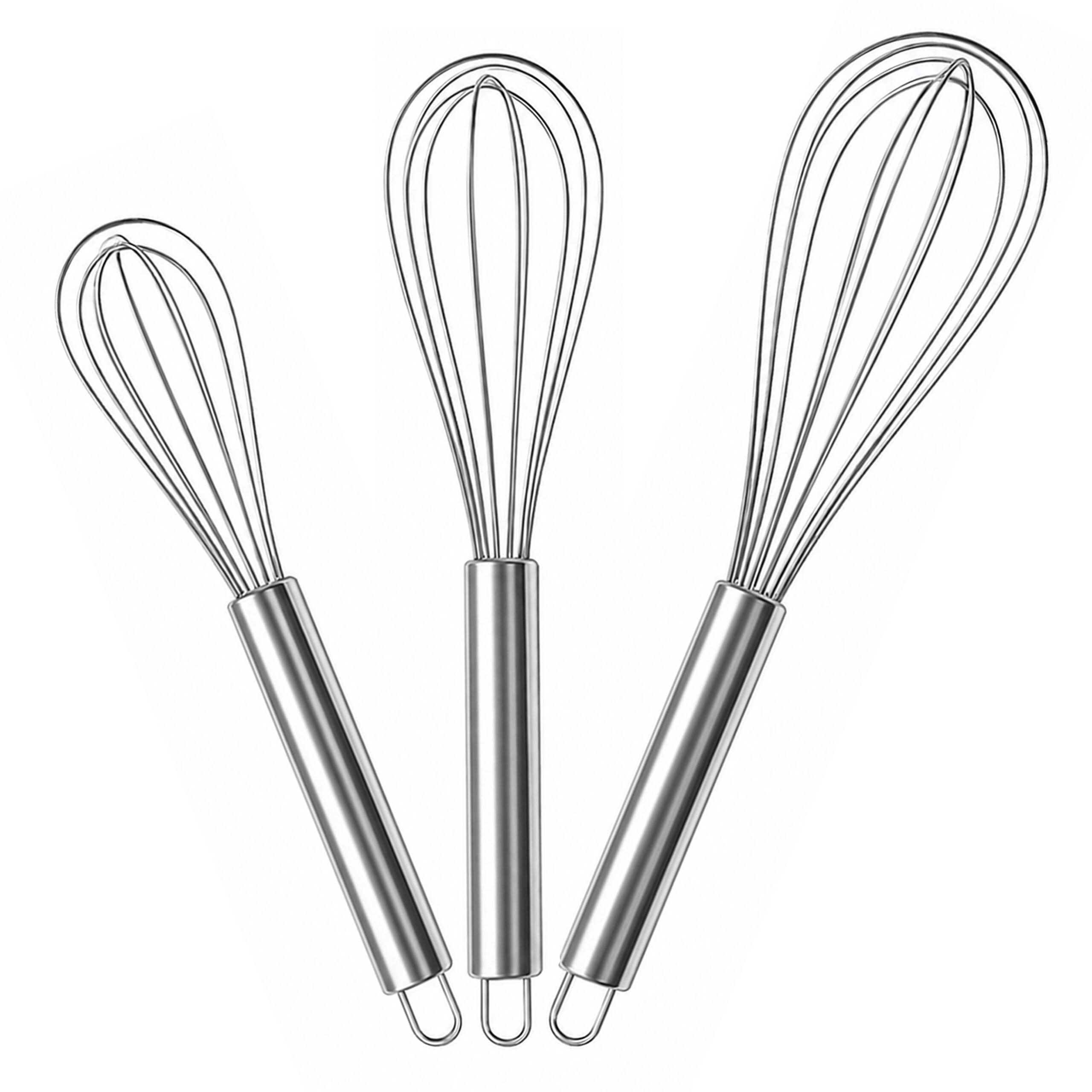 METLICE Srebrne 3-delni-set nerjavno jeklo 30 cm - srebrne barve, kovina (7cm) - Relaxdays