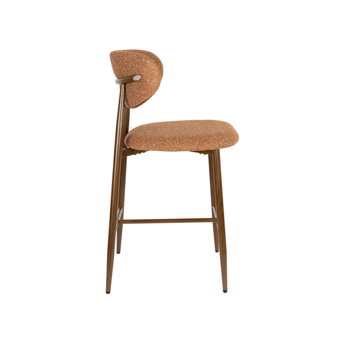 BARHOCKER Noor Rückenlehne 66 cm Terrakotta - 2 er Set - Terracotta, Kunststoff (52/98/55cm) - Housecraft Living