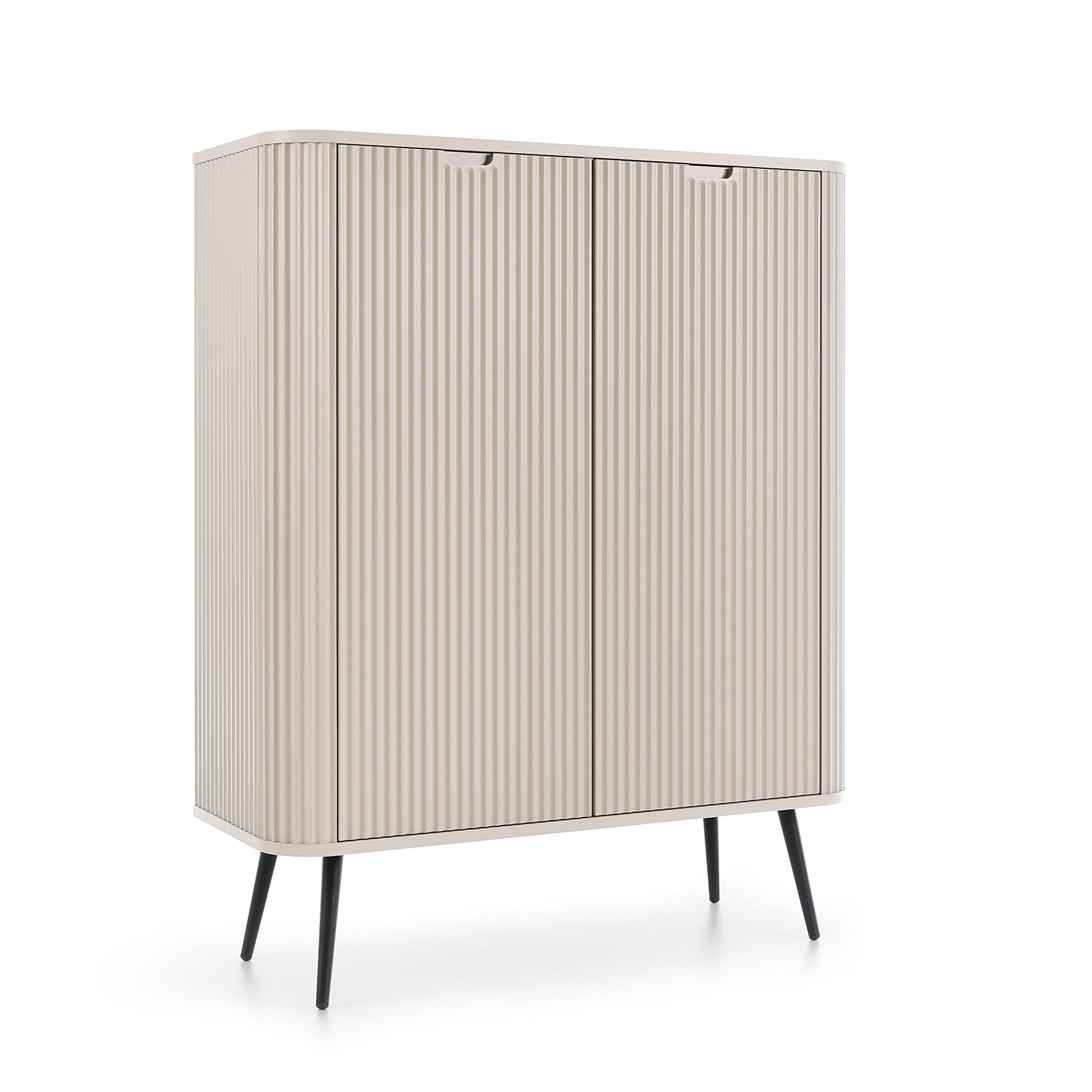HIGHBOARD ZENZERO 103/129/39 cm mit 2 Türen Kaschmir - Kaschmir, Holzwerkstoff (103/129/39cm) - MASSENO