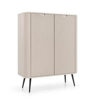 HIGHBOARD ZENZERO 103/129/39 cm mit 2 Türen Kaschmir - Kaschmir, Holzwerkstoff (103/129/39cm) - MASSENO
