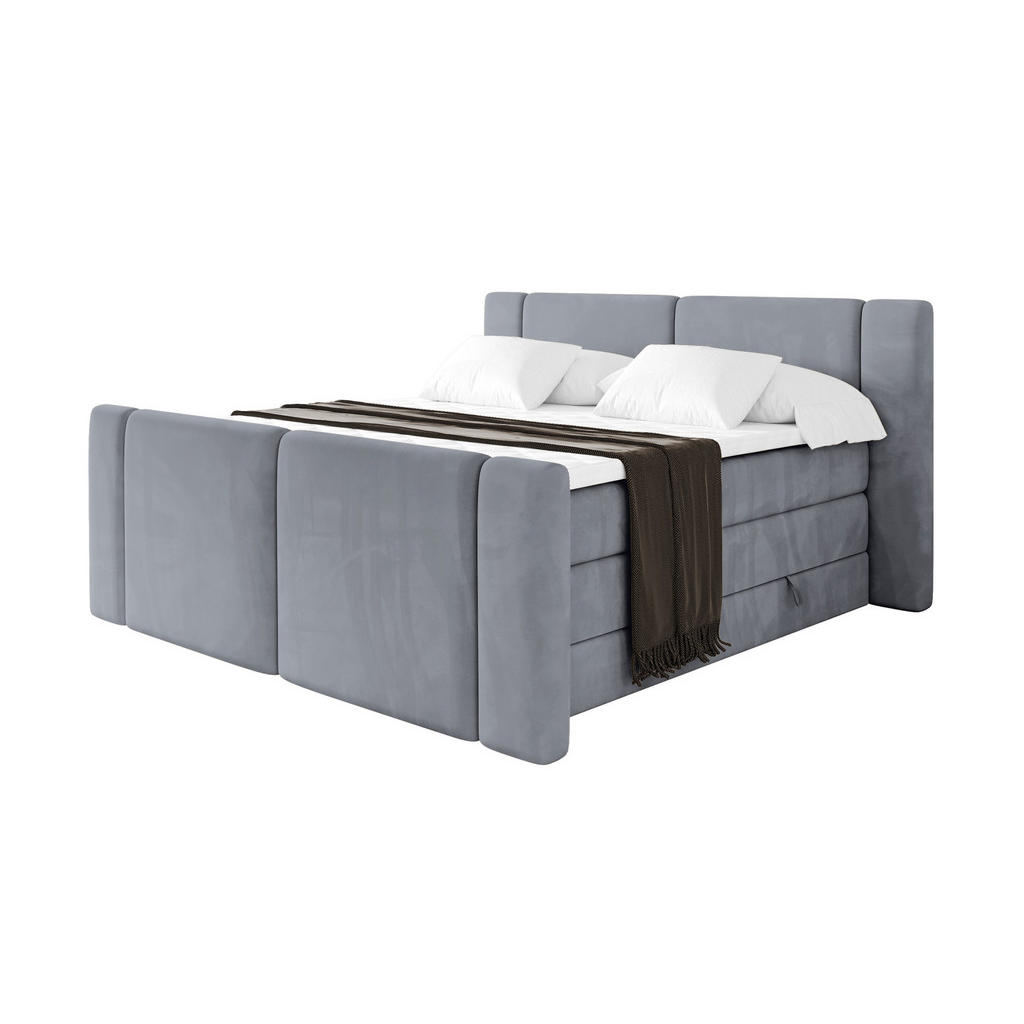 ALTDECOR POSTEL boxspring s matracemi H3/H4 - EVON KING Zanozek - 140x200 cm Šedá