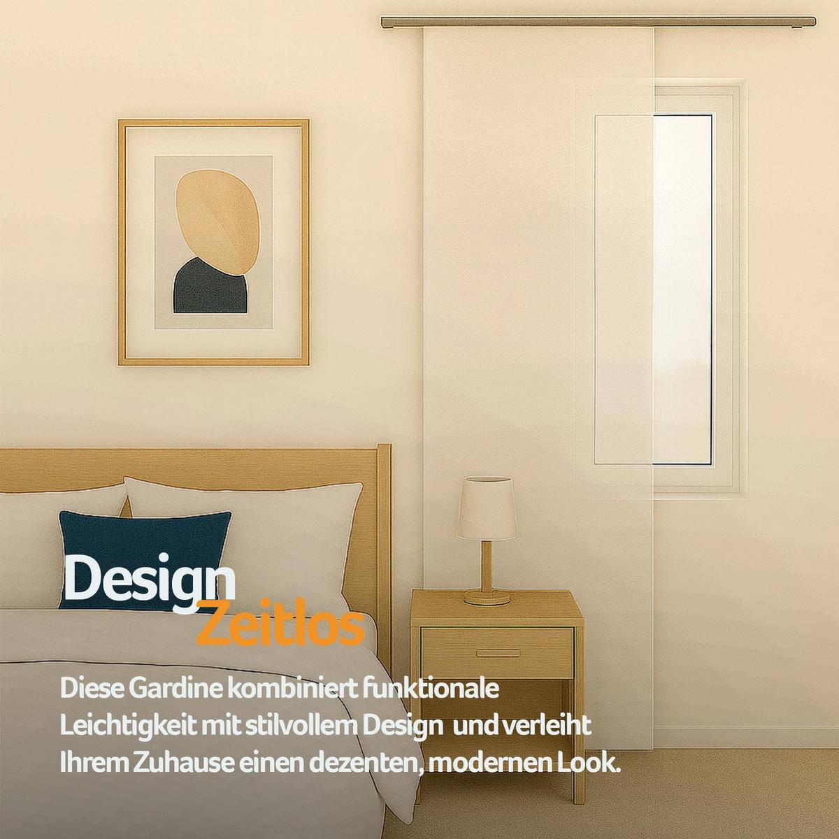 FLÄCHENVORHANG blickdicht 60x245 cm Weiß mit Technik - Weiß, Textil (60/245cm)