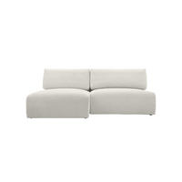 ECKSOFA Ripley mit Schlaffunktion, Wei� - Weiß, Textil (223/150cm) - Fedve