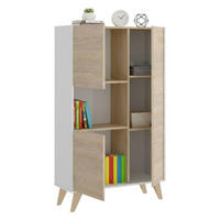 HIGHBOARD Holz-Effekt Eiche, Weiß 43x81h135 - Honigeiche/Weiß, Holzwerkstoff (81/135/43cm) - DMORA