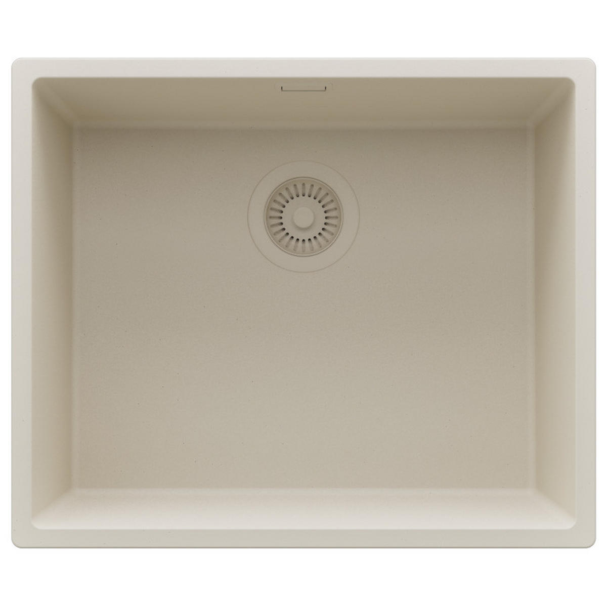 UNTERBAUSPÜLE GRANIT London, 2-er set Beige 56/47 cm 1 Becken + Ablauf-Set ab 60er Unterschrank - Beige, Kunststoff (56/20/47cm) - Primagran