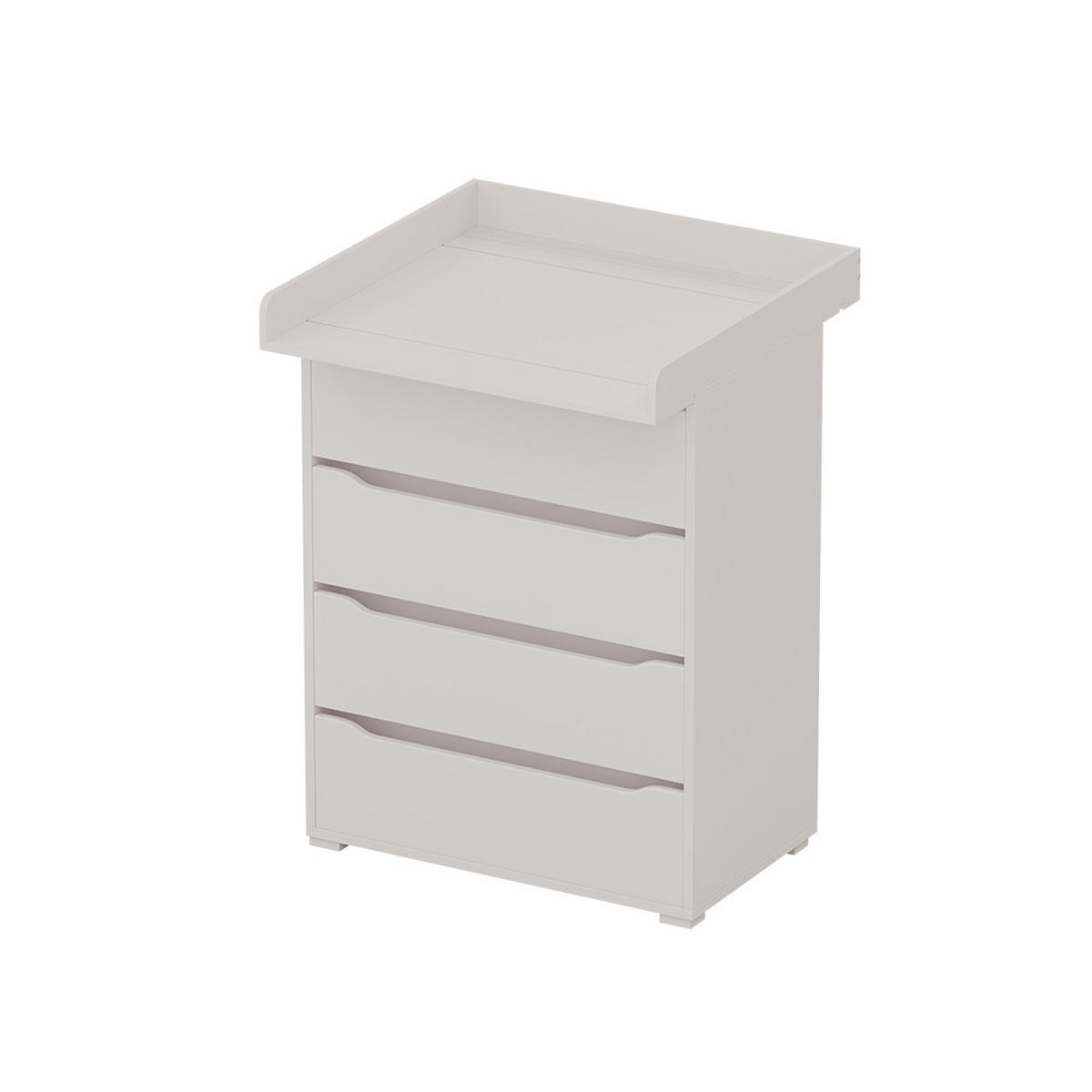 WICKELAUFSATZ Weiß 80 x 10 cm für die Kommode - Weiß, Holzwerkstoff (80/10/76cm) - Vicco