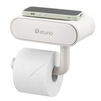 TOILETTENPAPIERHALTER, Cremeweiß - Creme, Kunststoff (19/16/12.5cm) - eluno
