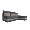 ECKSOFA HEWLET L Sawana 05+21 Rechts mit Schlaffunktion - Grau, Textil (200/140cm) - Bedante