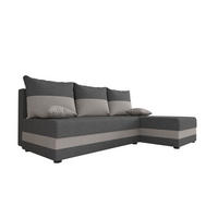 ECKSOFA HEWLET L Sawana 05+21 Rechts mit Schlaffunktion - Grau, Textil (200/140cm) - Bedante