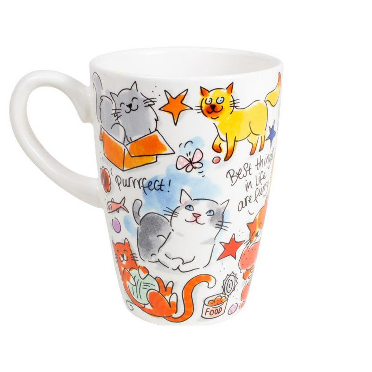 XL-BECHER Katzenliebhaber in Bunt - 500 ml - Multicolor, Keramik (0.5L) - Blond Amsterdam
