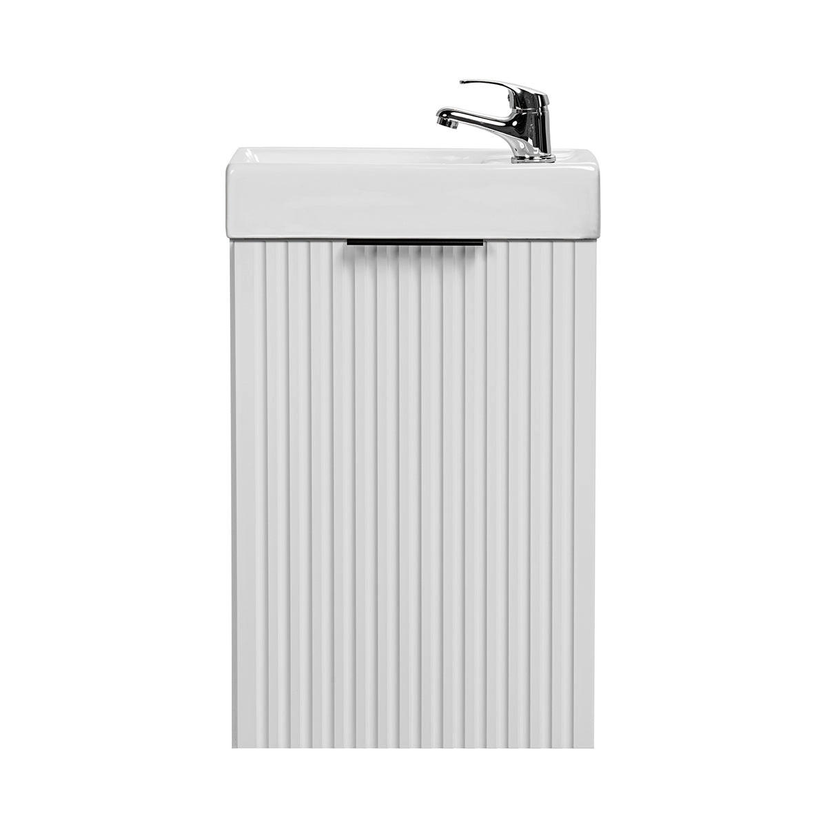UMIVAONIK 40cm Adriel Bijeli - bijela, drvni materijal (40/66/22cm) - Petits-meubles