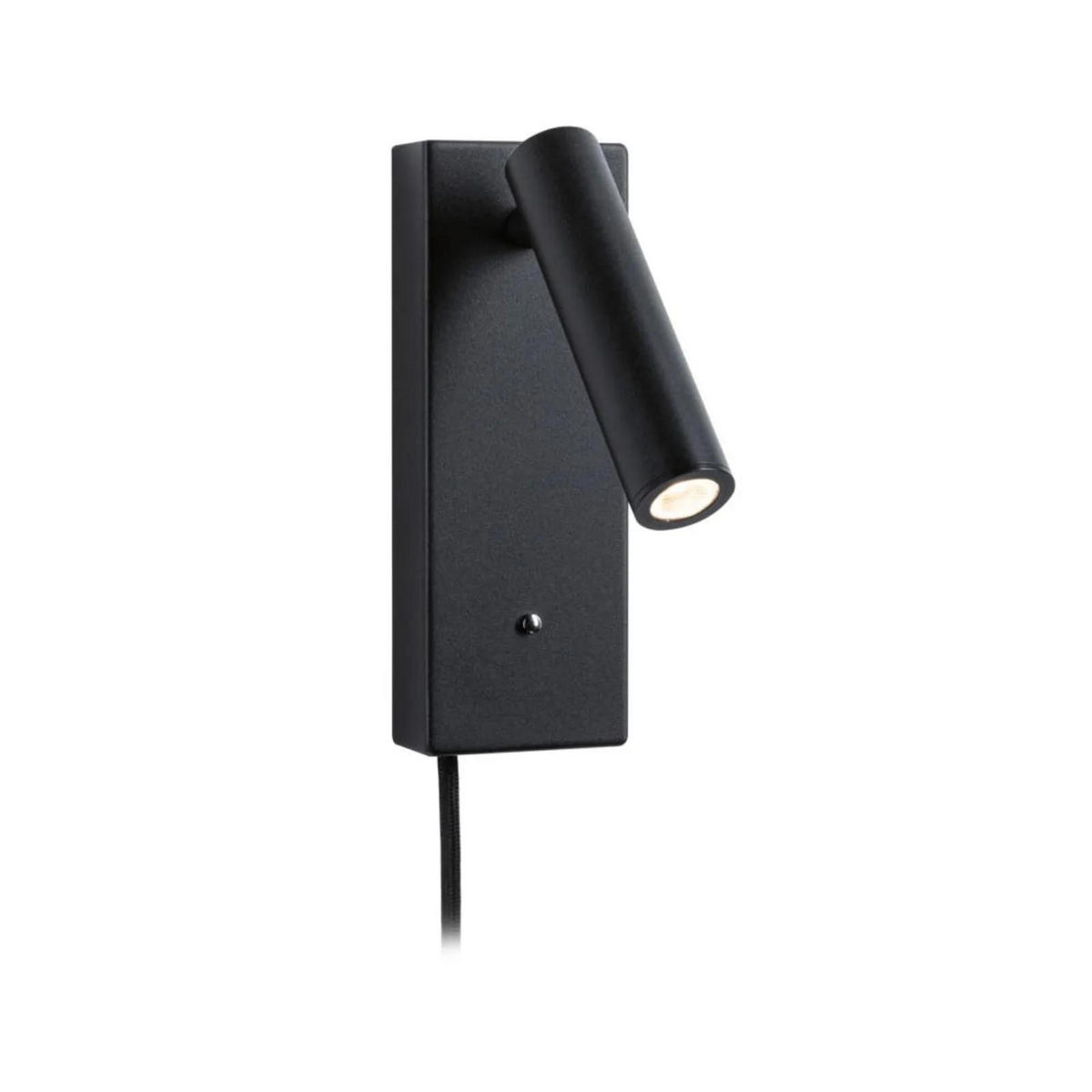 WANDLEUCHTE Hulda Schwarz-matt - Schwarz, Metall (6.5/18/8.2cm) - Paulmann