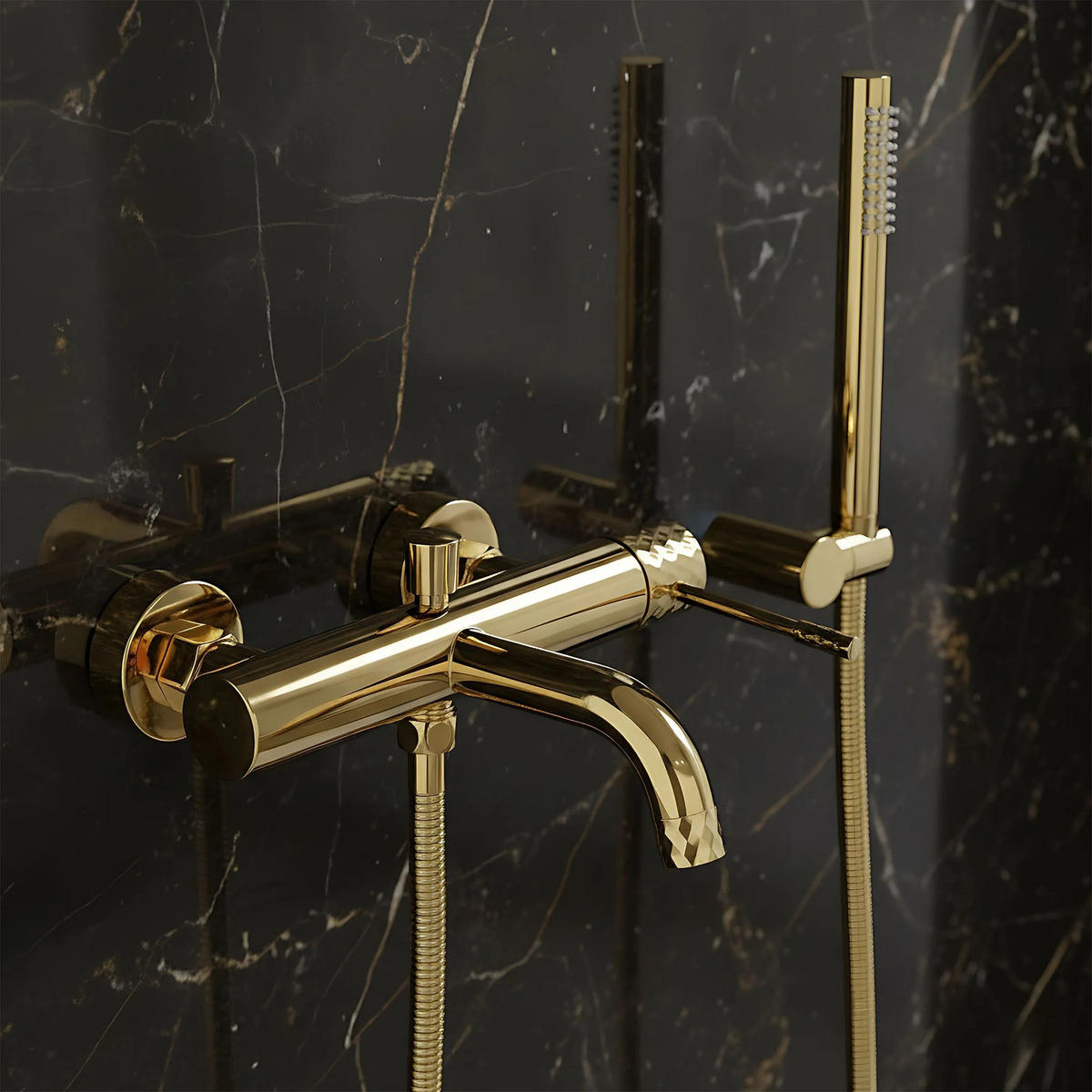 WANNENARMATUR Rea Lungo Diamond Gold - Goldfarben, Metall (25/6/21cm) - REA