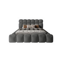 POLSTERBETT ACRI 160x200 cm, Anthrazit - Dunkelgrau, Textil (160/200cm) - Fedve