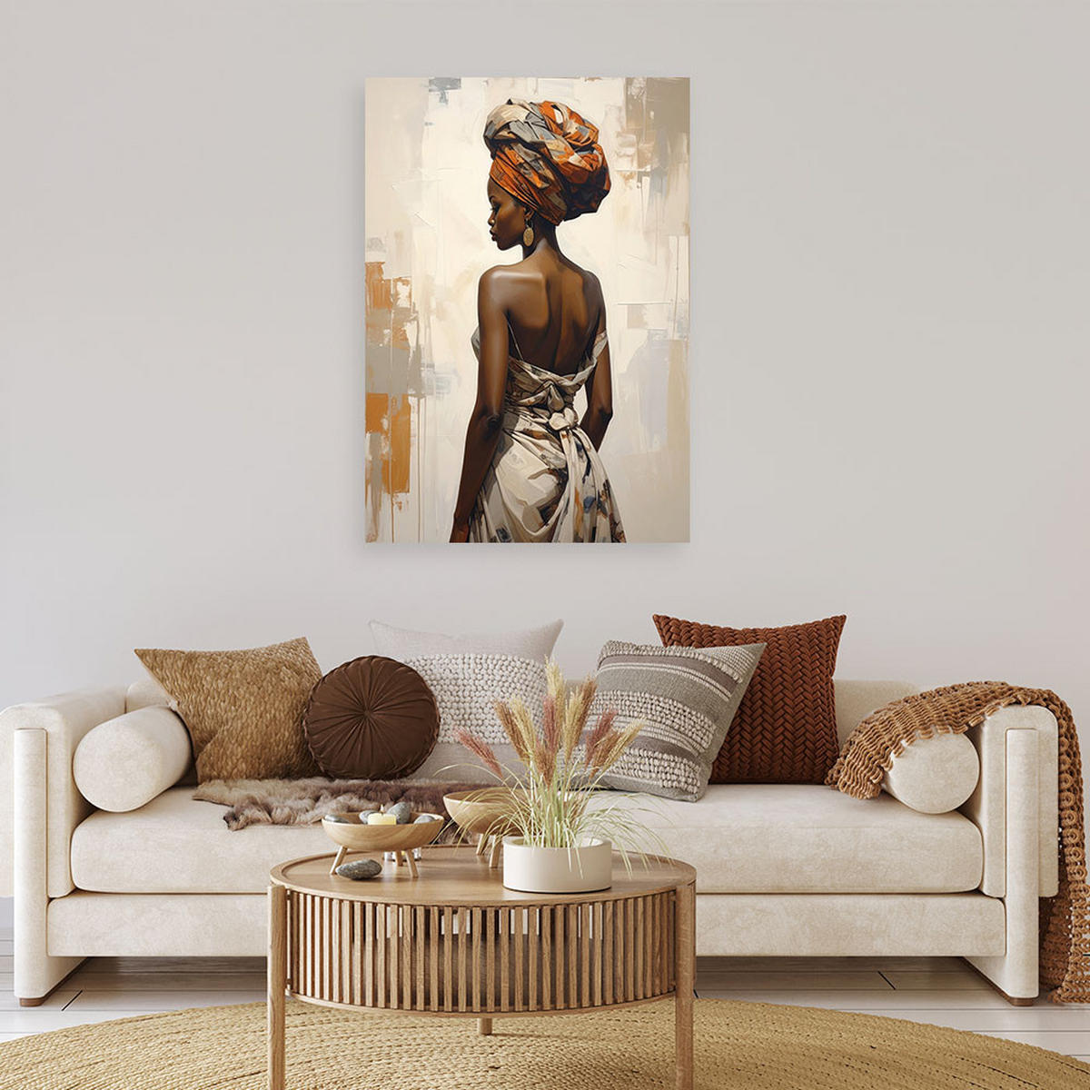 LEINWANDBILD Menschen & Charaktere 30x45cm - Beige, Textil (30/45cm) - Feeby