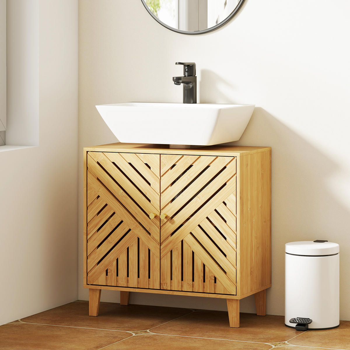 HÄNGESCHRANK Naturholz 1 Stück - Beige, Kunststoff (60/60/30cm) - GiPP
