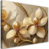 KUNSTDRUCK Gold 100/70 cm - Goldfarben, Textil (100/70cm) - KUNSTLOFT