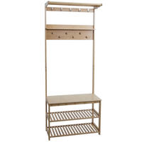 STANDARDNÍ ŠATNÍK Hnědý - hnědá, dřevo (70/170/31cm) - MCW