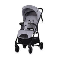 KINDERWAGEN Blossom grau Stoßdämpfer verstellbare Rückenlehne Korb bis 22kg - Grau, Metall (76/47/97cm) - Chipolino
