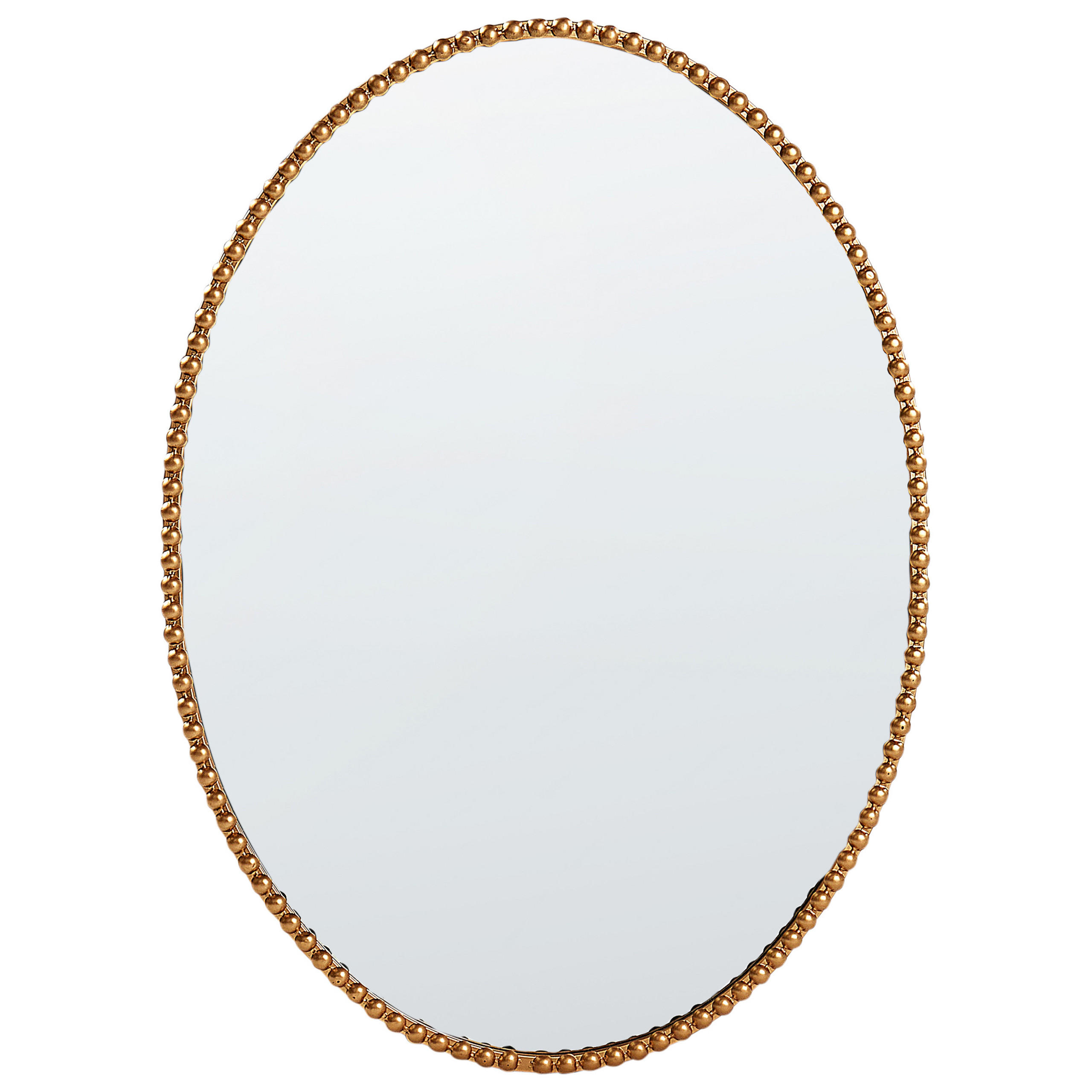 WANDSPIEGEL 57/79 cm Metall Gold Ouvea - Goldfarben, Metall (57/83/4cm) - Beliani