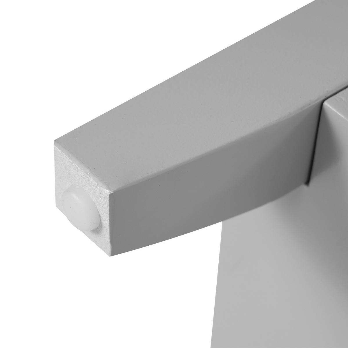 WASCHTISCHKOMBI 60 cm Grau aus MDF mit Keramikwaschbecken - Grau, Holzwerkstoff (61/87/47cm) - OKMYHOME